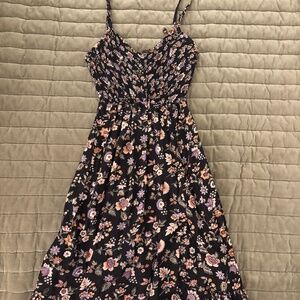 Angie Floral midi dress
